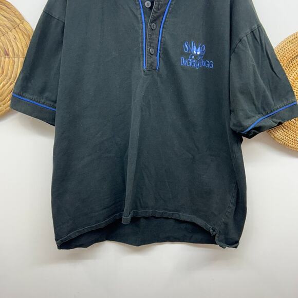 Rare Vintage 90s Snoop Dog Doggy Dogg Black Button Jersey Style T-Shirt Mens XL - Picture 5 of 7